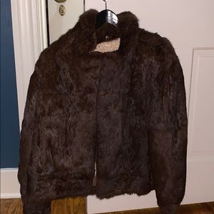 Vintage rabbit fur coat